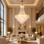 Luxury Glass Leaf Crystal Chandelier | French Lighting - Image 2