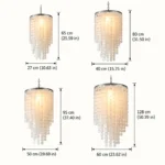 Cascading Shell Disc Chandelier | Modern Luxury Lighting - Image 6