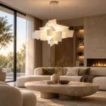 Modern Sculptural Acrylic Pendant Light | Geometric Design - Image 3