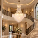 Luxury Glass Leaf Crystal Chandelier | French Lighting - Image 5