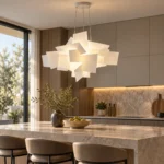 Modern Sculptural Acrylic Pendant Light | Geometric Design - Image 5
