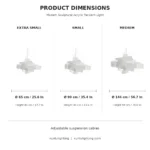 Modern Sculptural Acrylic Pendant Light | Geometric Design - Image 6